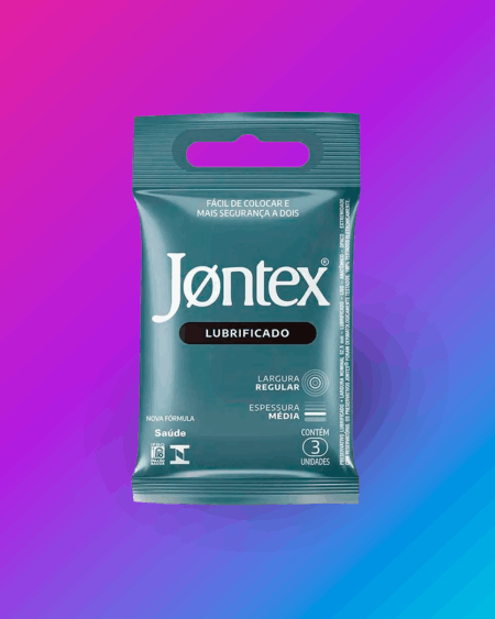 Preservativo Jontex Lubrificado com 3 unidades
