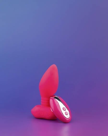 Plug Anal com Vibração e Rotação com Controle por App
