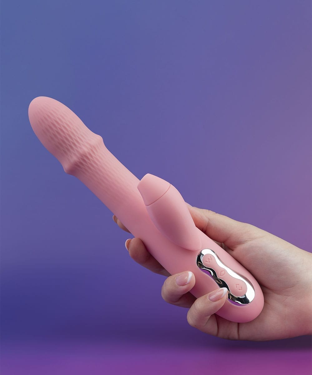 Sugador de clítoris com Penetração e movimento vai e vem de anel - Imagem 4