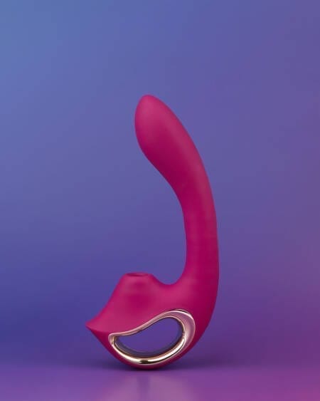 Sugador de clítoris com estimulação do ponto G