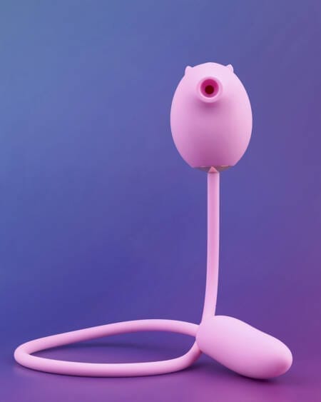 Sugador de clítoris e vibrador