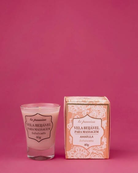 Vela Beijável para Massagem sabor amarula