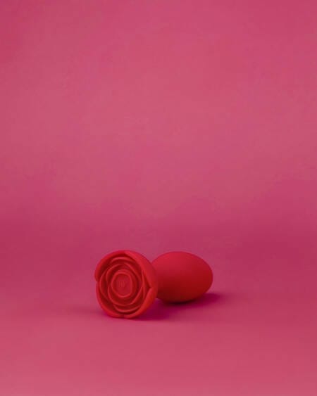 Vibrador anal giratório